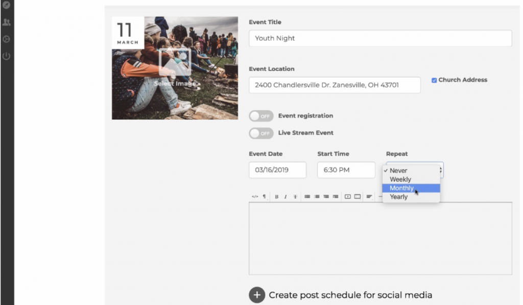 CS screenshot create event